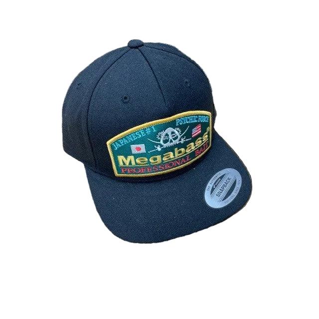 View of Hat Megabass Snapback Hat Psychic Snapback - Navy/Navy available at EZOKO Fishing