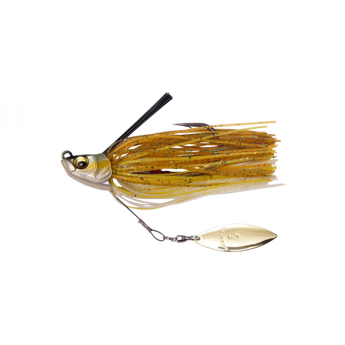 View of Jigs Megabass Uoze Swimmer Swim Jig Golden Shiner 3/8oz available at EZOKO Fishing