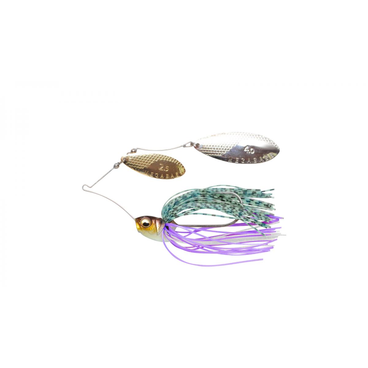 View of Spinnerbait Megabass V9 Double Willow Spinnerbait 3/8oz Blue Gill available at EZOKO Fishing