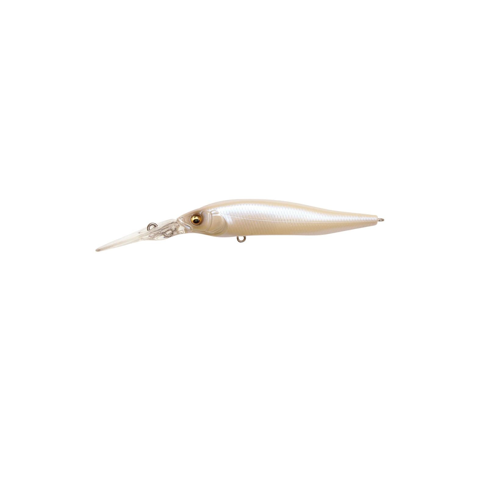 View of Jerkbait Megabass X-Nanahan +2 Jerkbait French Pearl available at EZOKO Fishing