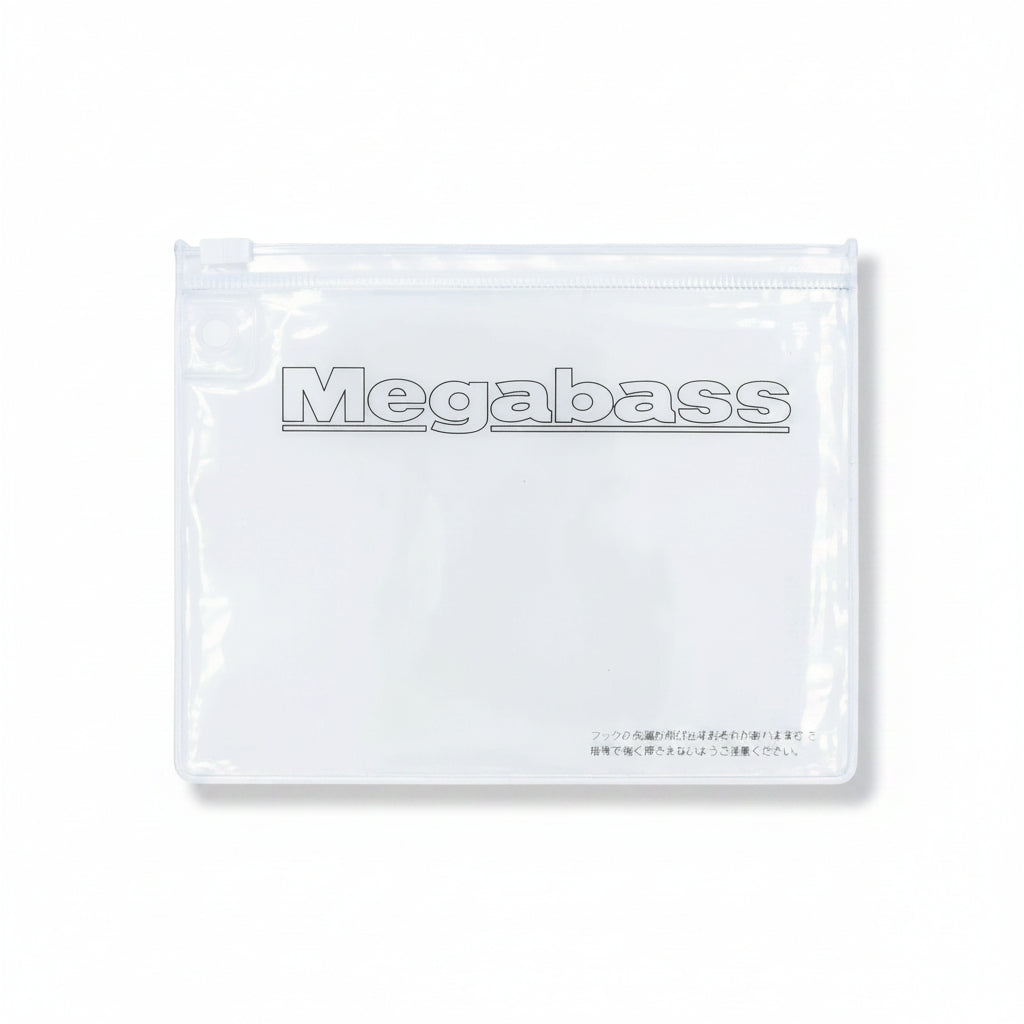 View of Tackle Storage Megabass Zip Lure Case Medium Clear - Black available at EZOKO Fishing