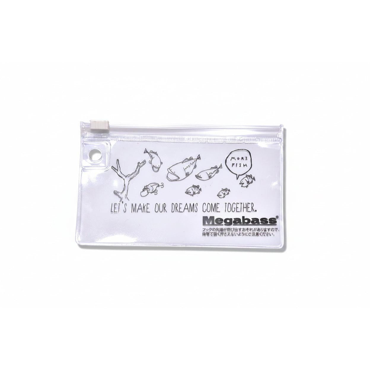 View of Tackle Storage Megabass Zip Lure Case Small Clear - More Fish available at EZOKO Fishing