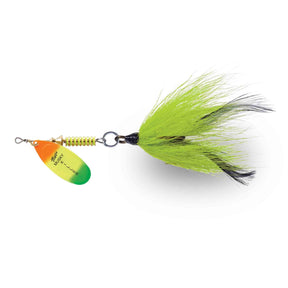 Mepps Musky Killer Fire Tiger / Chartreuse Tail Bucktails