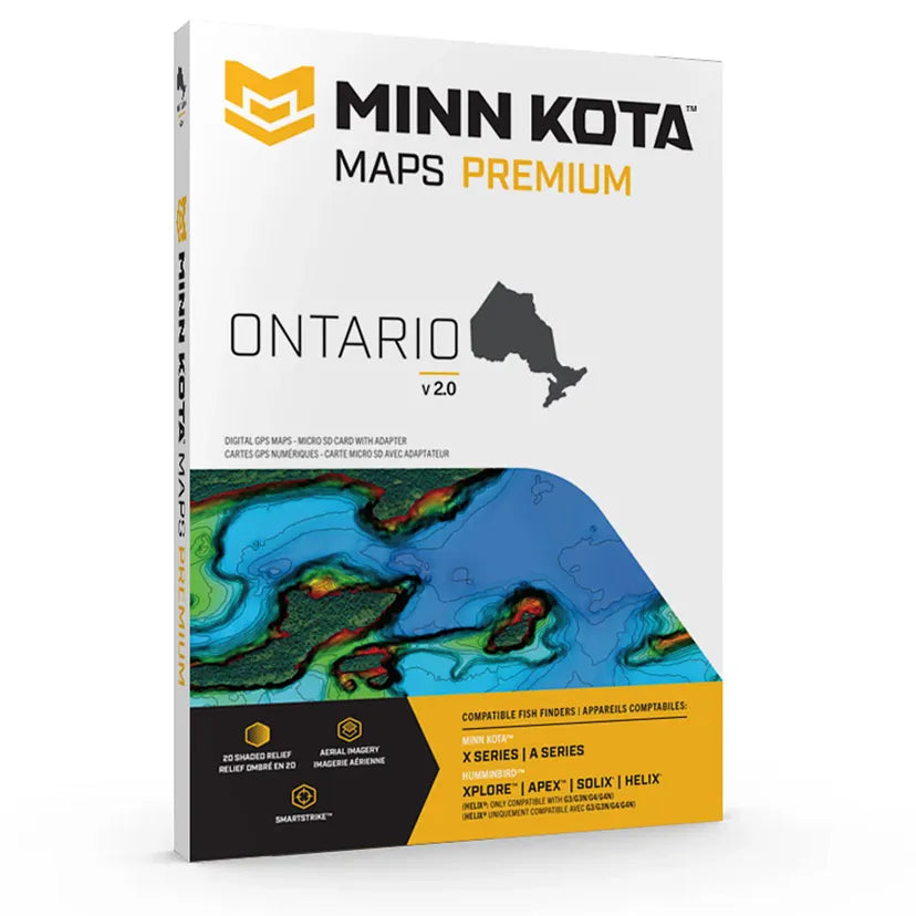 View of Minn Kota Maps Premium – Ontario v2.0 available at EZOKO Fishing