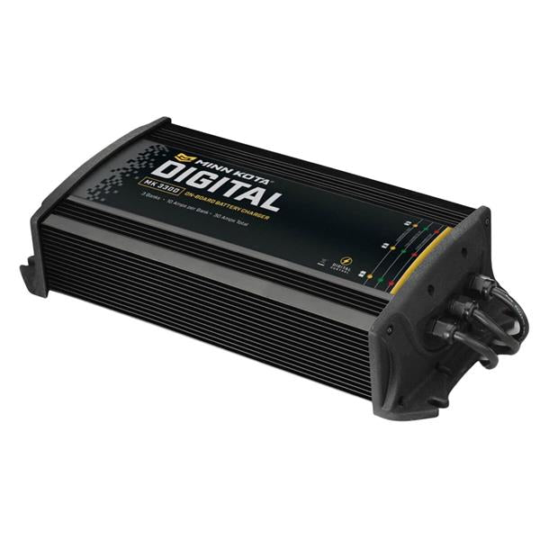 View of electronic_accessories Minn Kota On-Board Digital Charger MK-330D available at EZOKO Pike and Musky Shop