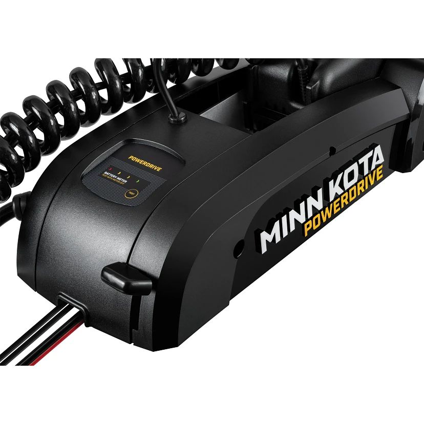 View of trolling_motor Minn Kota Power Drive 55 12v DSC/MR 54'' available at EZOKO Pike and Musky Shop