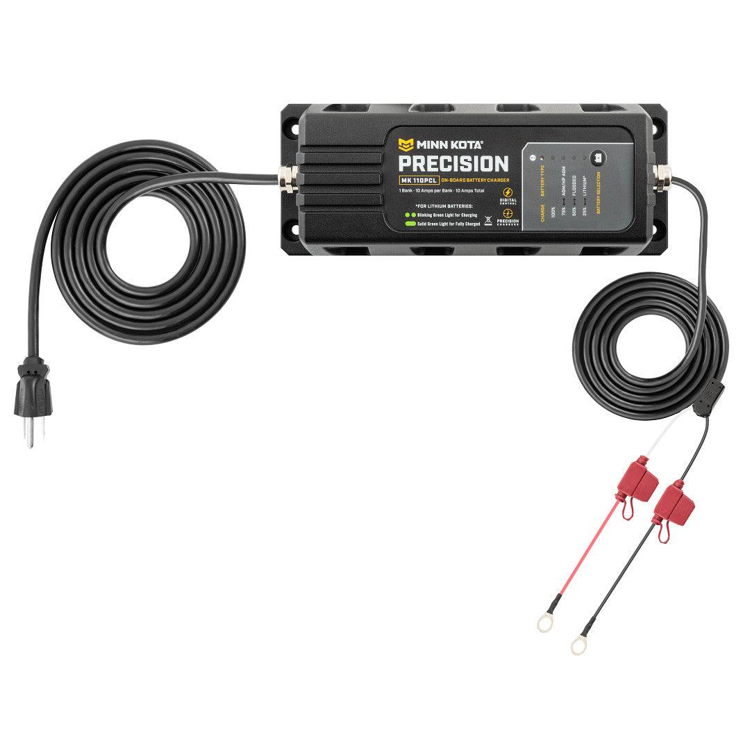 View of batteries_chargers Minn Kota Precision Charger MK 110 PCL - 1 bank x 10 amps available at EZOKO Pike and Musky Shop