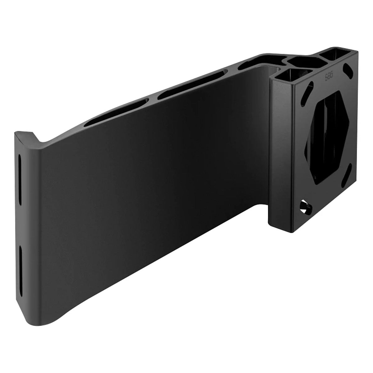 View of electronic_accessories Minn Kota Raptor Jack Plate Adapter Bracket Black Starboard 8'' with Rise of 6'' available at EZOKO Pike and Musky Shop