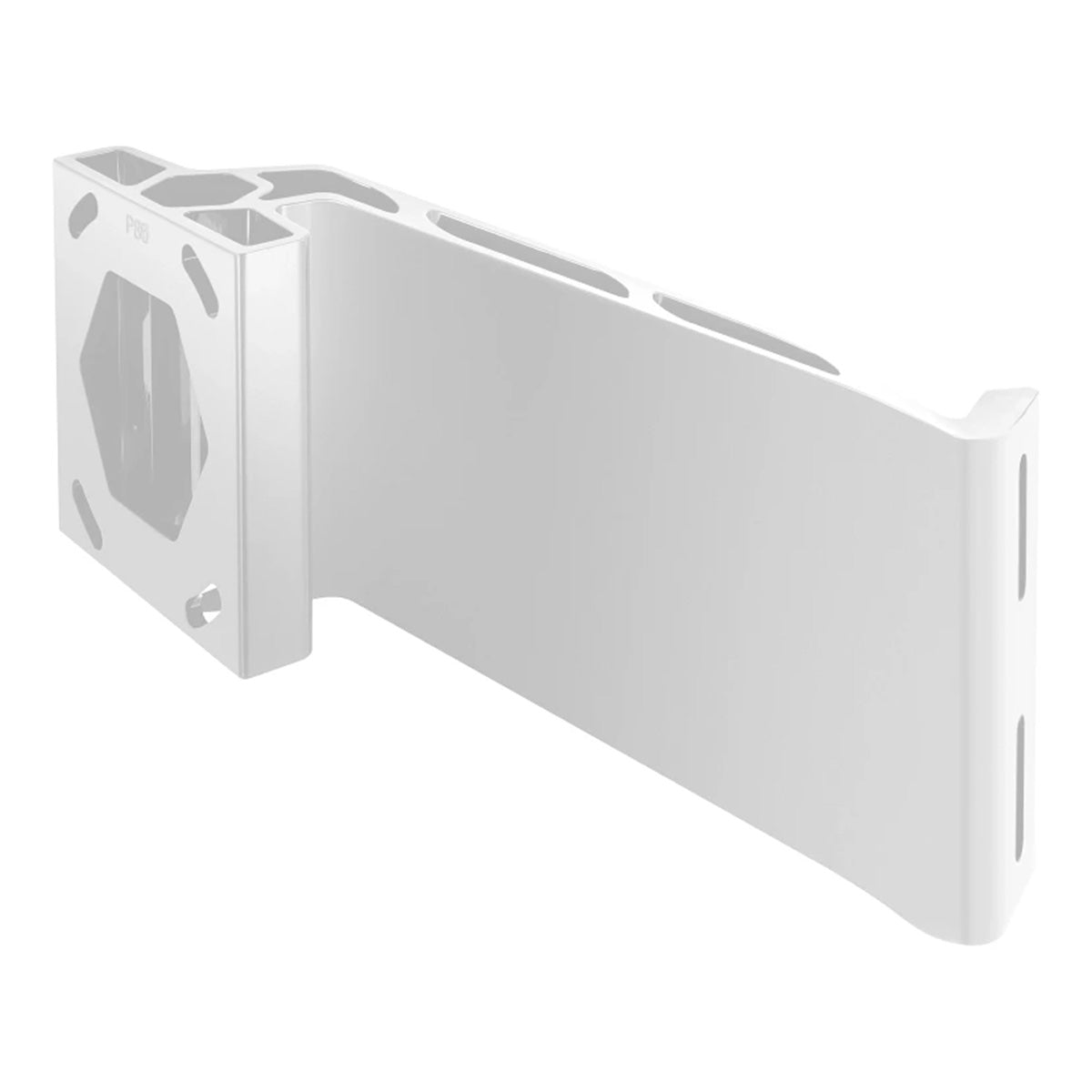 View of electronic_accessories Minn Kota Raptor Jack Plate Adapter Bracket White Port 8'' with Rise of 6'' available at EZOKO Pike and Musky Shop