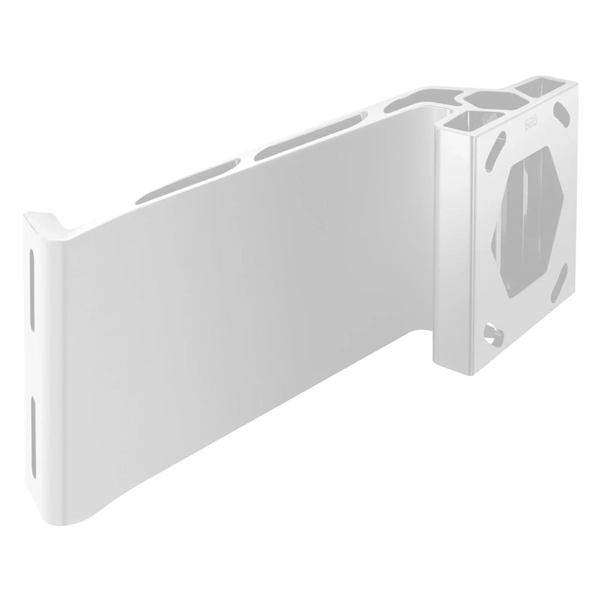 View of electronic_accessories Minn Kota Raptor Jack Plate Adapter Bracket White Starboard 8'' with Rise of 6'' available at EZOKO Pike and Musky Shop