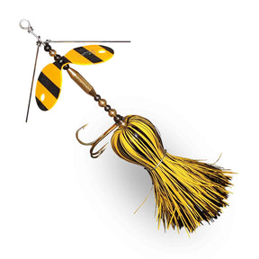 Muskie Munchies Big Double Slurp Jailbird w/ Tickers w/o Flicker Bucktails