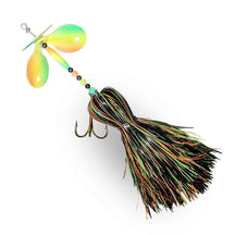 Muskie Munchies Big Triple Slurp Glow Firetiger w/o Ticker w/o Flicker Bucktails