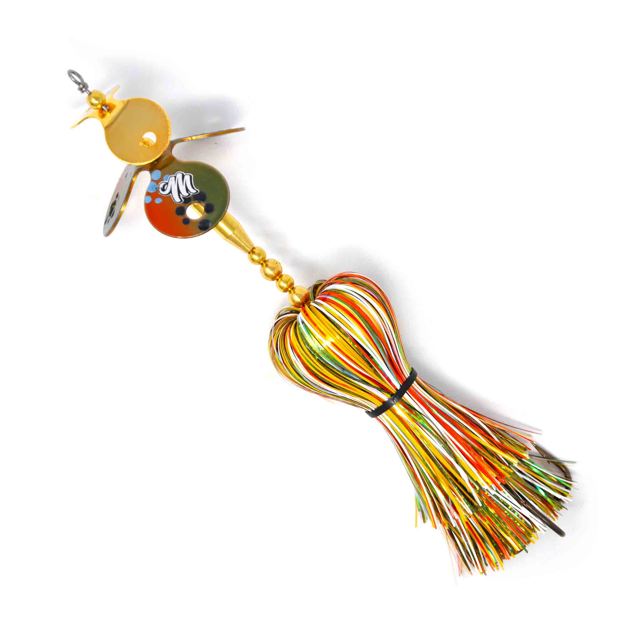View of Bucktails Muskie Munchies Mini MEGA Slurp Bucktail Bluegill available at EZOKO Fishing