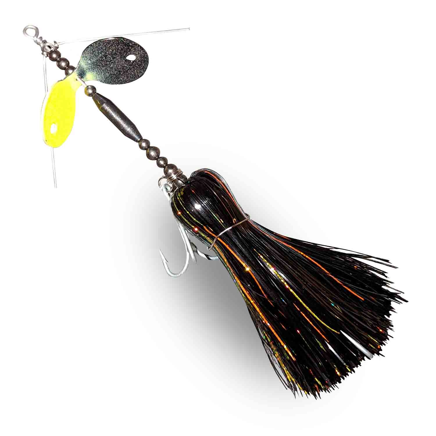 Muskie Munchies Standard Double Slurp Lemon Sour w/ Tickers w/o Flicker Bucktails