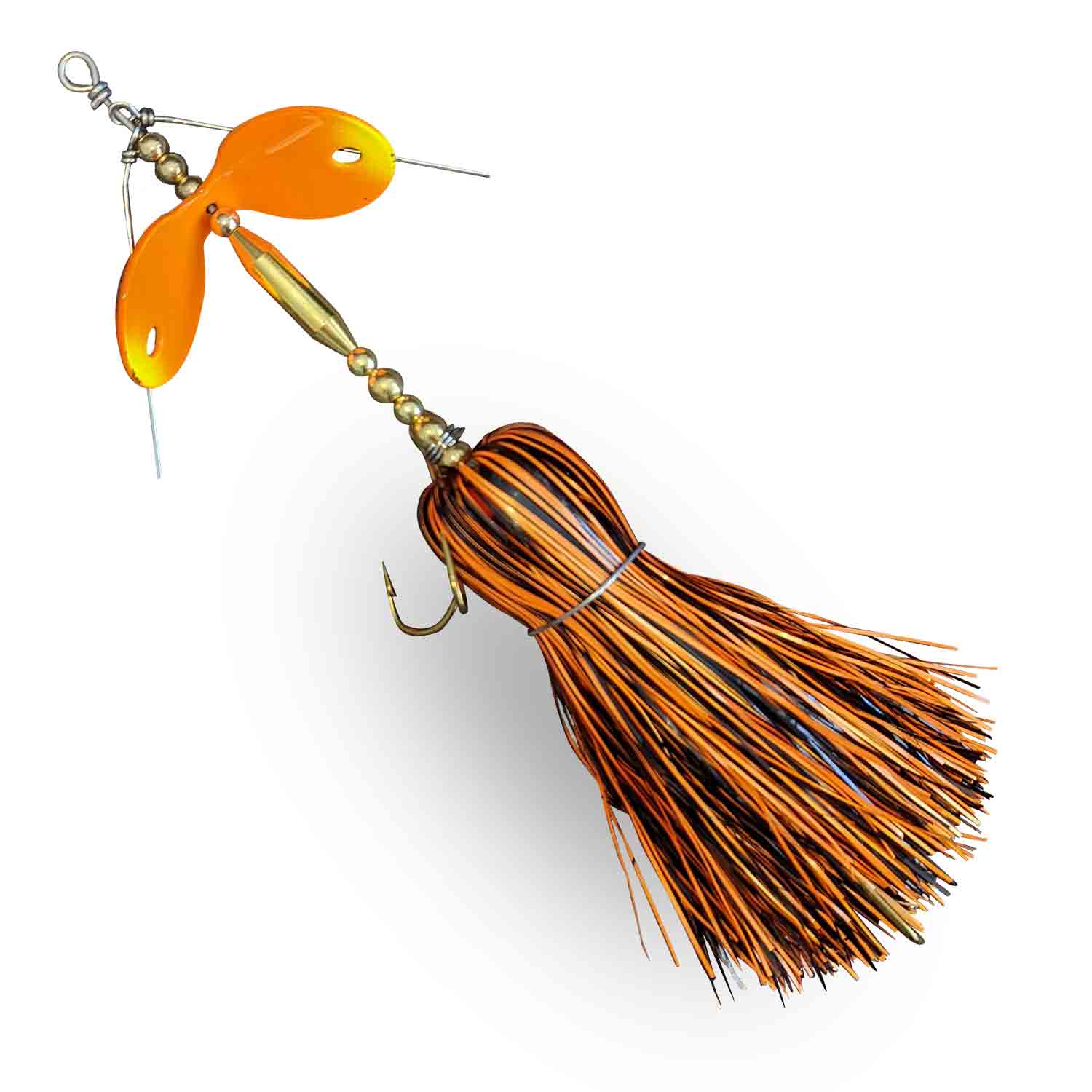 Muskie Munchies Standard Double Slurp Flame Broiled w/ Tickers w/o Flicker Bucktails