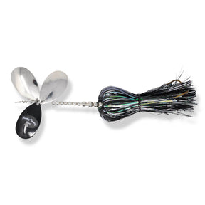 View of Bucktails Musky Frenzy Apache Triple 8 Bucktail Black Ice available at EZOKO Pike and Musky Shop