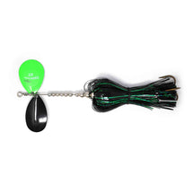 View of Bucktails Musky Frenzy IC7 Bucktail Black/Green available at EZOKO Fishing