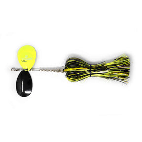 View of Bucktails Musky Frenzy IC7 Bucktail Chartreuse Blast available at EZOKO Pike and Musky Shop