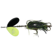 View of Bucktails Musky Frenzy IC9 Bucktail Chart/Black - Rubber Skirt available at EZOKO Fishing