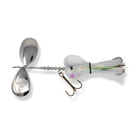 View of Bucktails Musky Frenzy IC9 Bucktail IR Ghost available at EZOKO Fishing