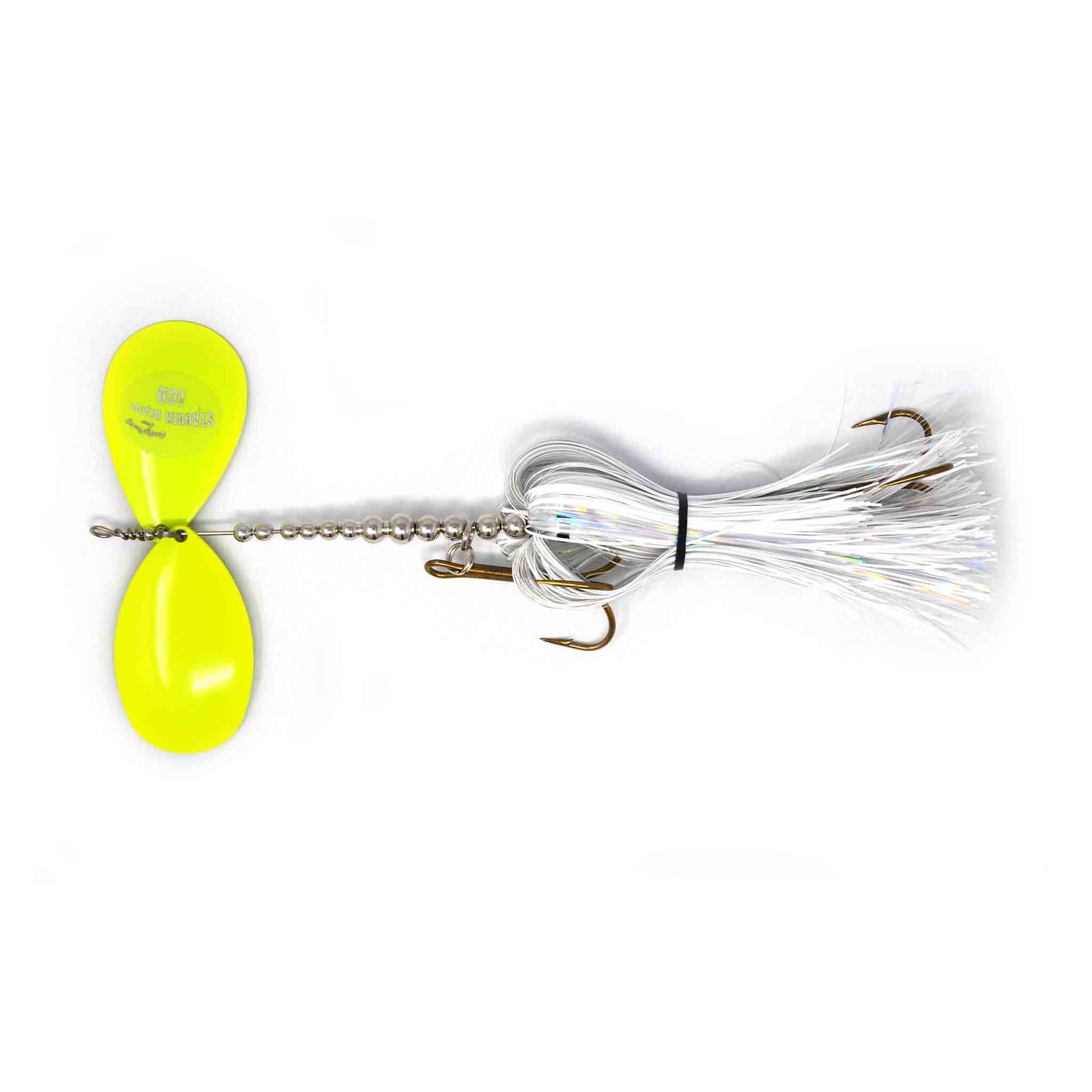 View of Bucktails Musky Frenzy IC9 Bucktail Lemonhead available at EZOKO Fishing