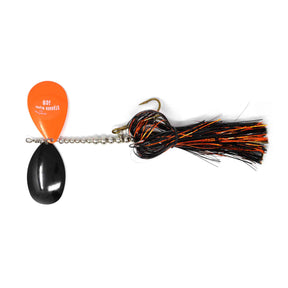 View of Bucktails Musky Frenzy IC9 Bucktail Orange Flash available at EZOKO Fishing