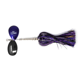 View of Bucktails Musky Frenzy IC9 Bucktail Purple Lightning available at EZOKO Pike and Musky Shop