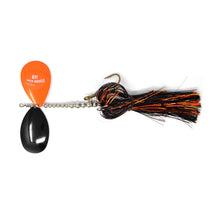 View of Bucktails Musky Frenzy Stagger 8/9 Bucktail Orange Flash available at EZOKO Pike and Musky Shop