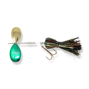 View of Bucktails Musky Frenzy Stagger 9/10 Bucktail Perch available at EZOKO Pike and Musky Shop