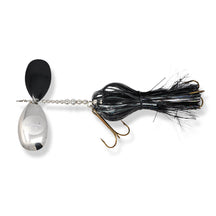 View of Bucktails Musky Frenzy Stagger 9/10 Bucktail Black Ice available at EZOKO Pike and Musky Shop