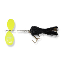 View of Bucktails Musky Frenzy Stagger 9/10 Bucktail Black/Chart available at EZOKO Fishing