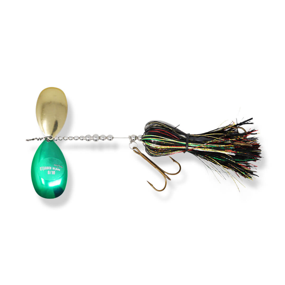 View of Bucktails Musky Frenzy Stagger 9/10 Bucktail Perch available at EZOKO Fishing
