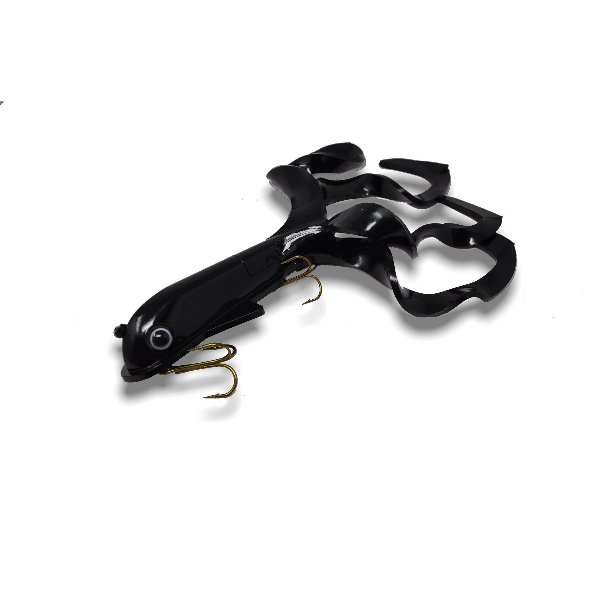 View of Rubber Musky innovation Quad Dawg Black available at EZOKO Fishing