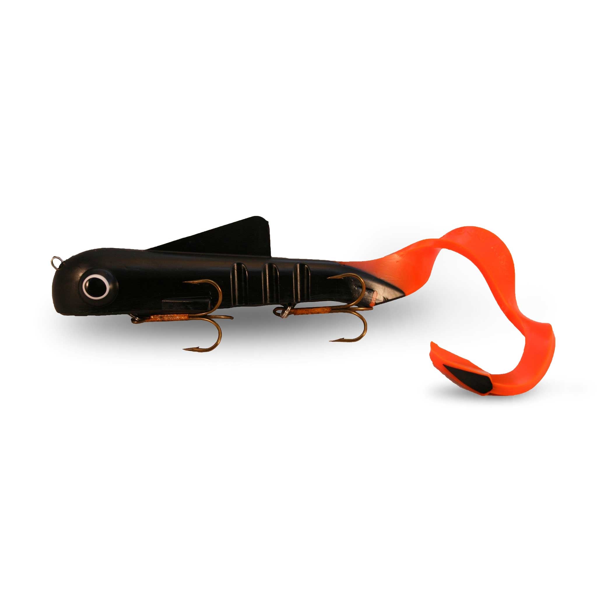 Musky Innovations Magnum Bull Dawg Black / Orange Rubber