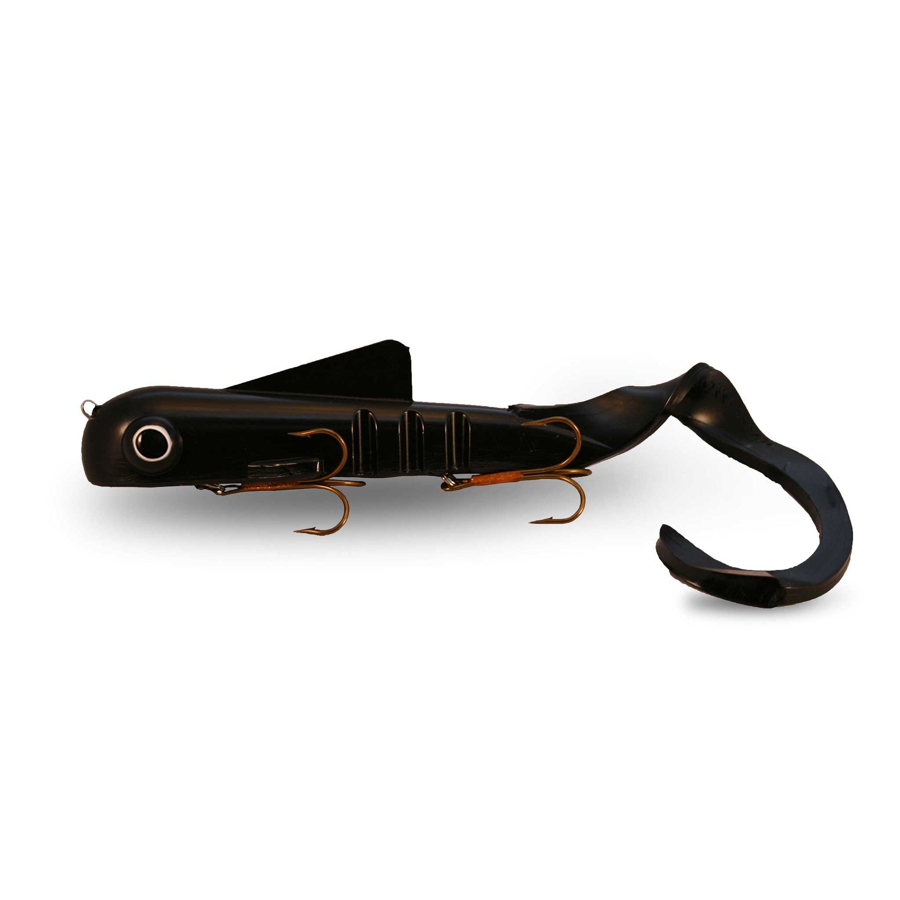 View of Rubber Musky Innovations Magnum Bull Dawg Black available at EZOKO Fishing