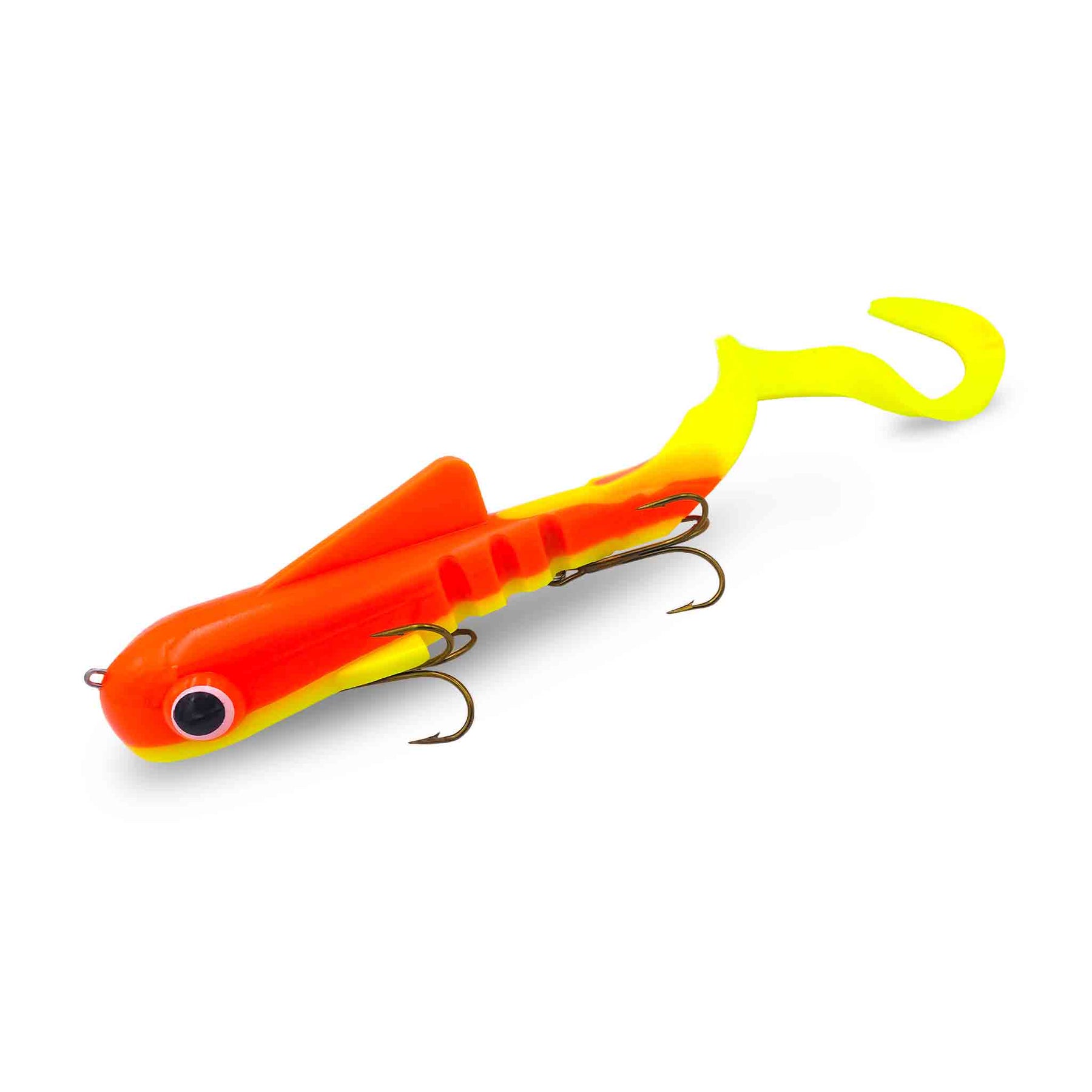View of Rubber Musky Innovations Magnum Bull Dawg Sherbert available at EZOKO Fishing