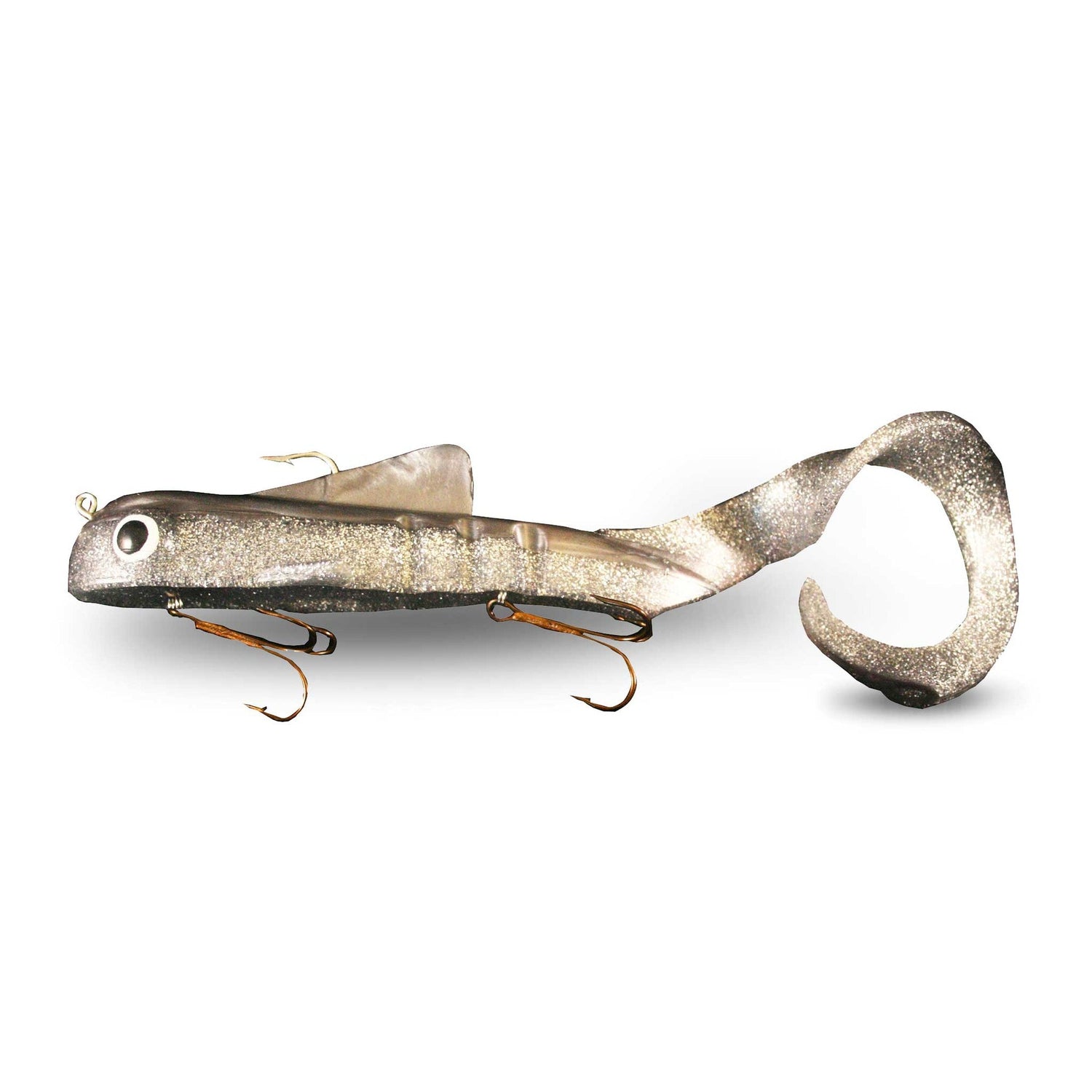 View of Rubber Musky Innovations Magnum Bull Dawg UV Silver Cisco available at EZOKO Fishing