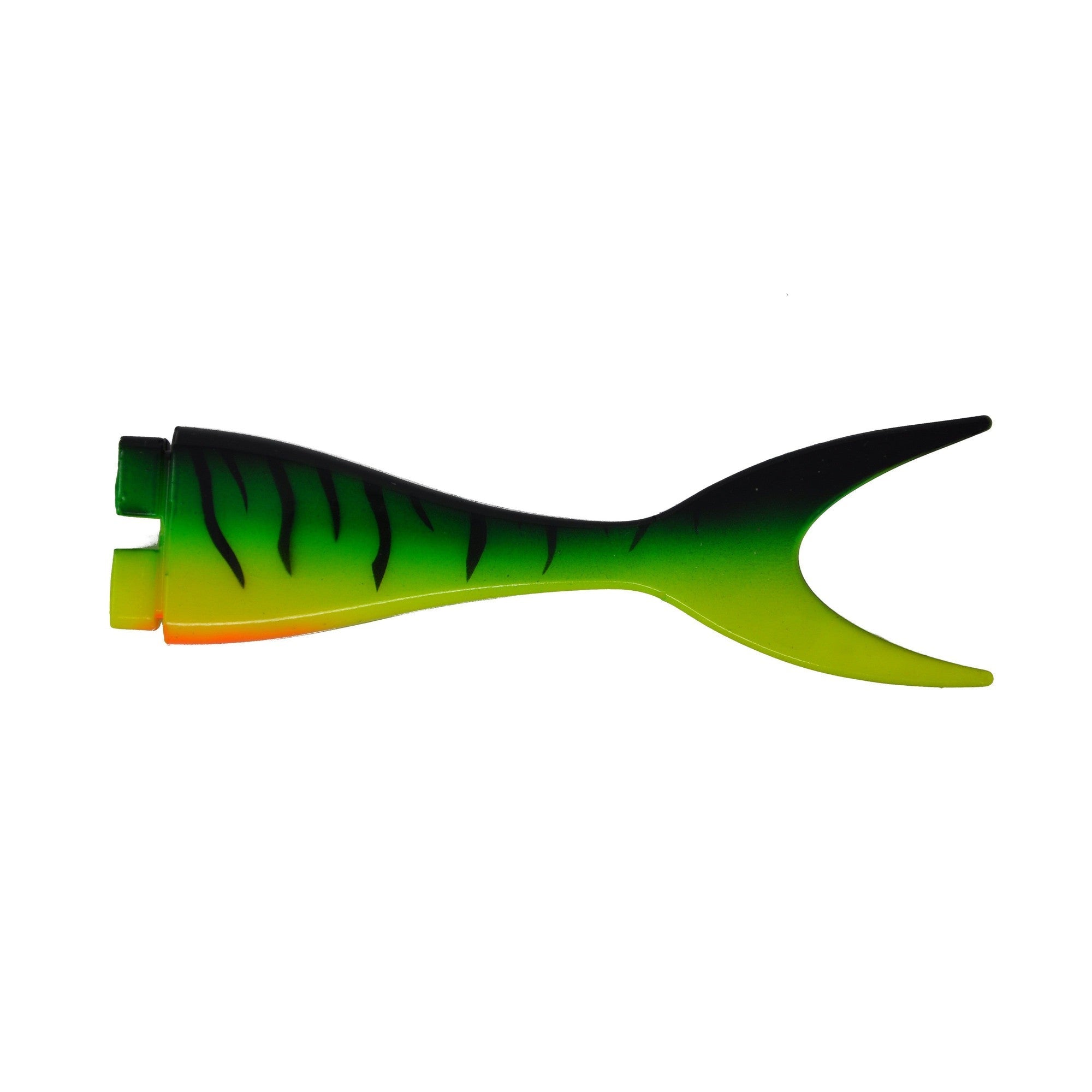 View of Replacement_Tails Musky Innovations Magnum Shallow Invader Replacement Tail Fire Tiger available at EZOKO Pike and Musky Shop