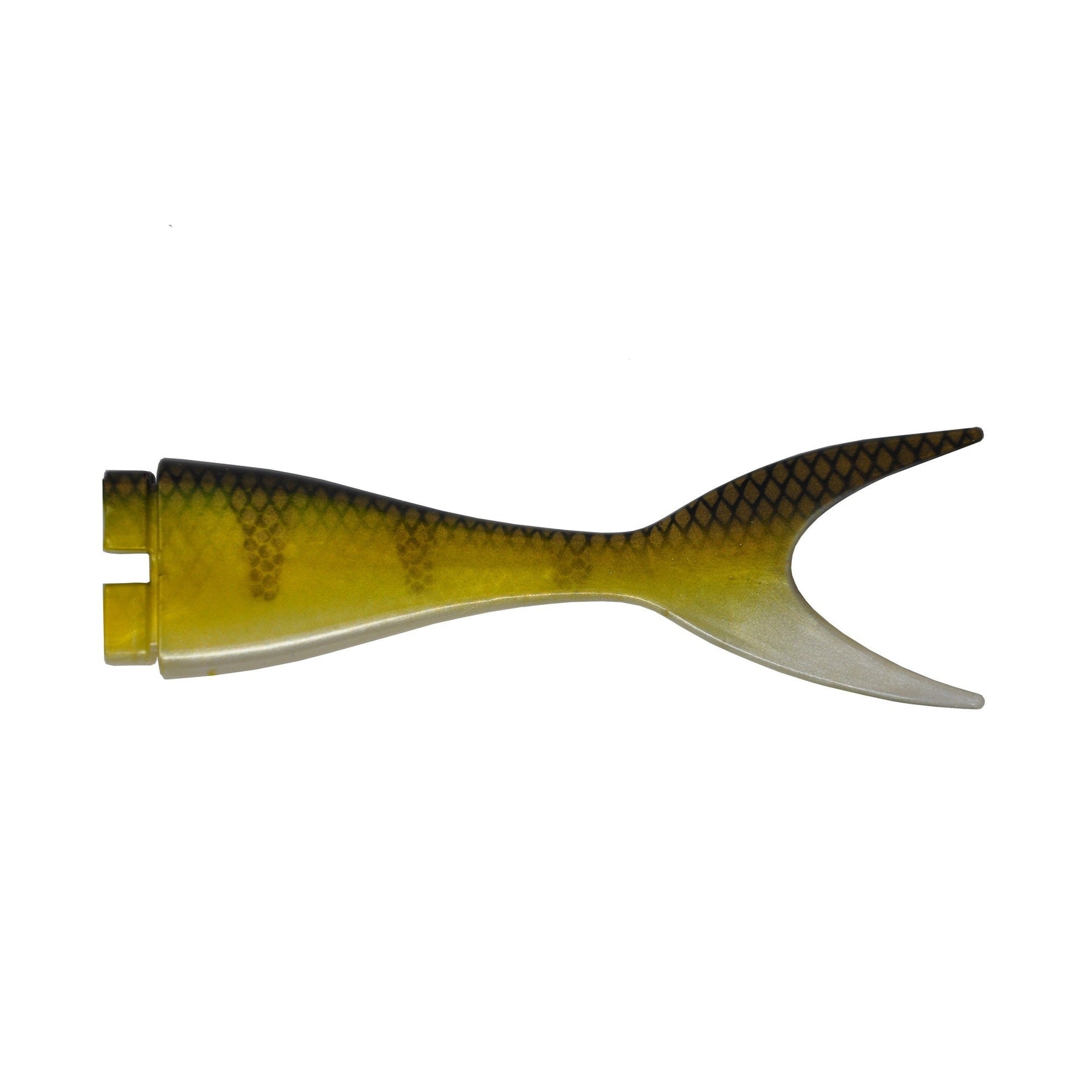 View of Replacement_Tails Musky Innovations Magnum Shallow Invader Replacement Tail UV Naturel Perch available at EZOKO Pike and Musky Shop