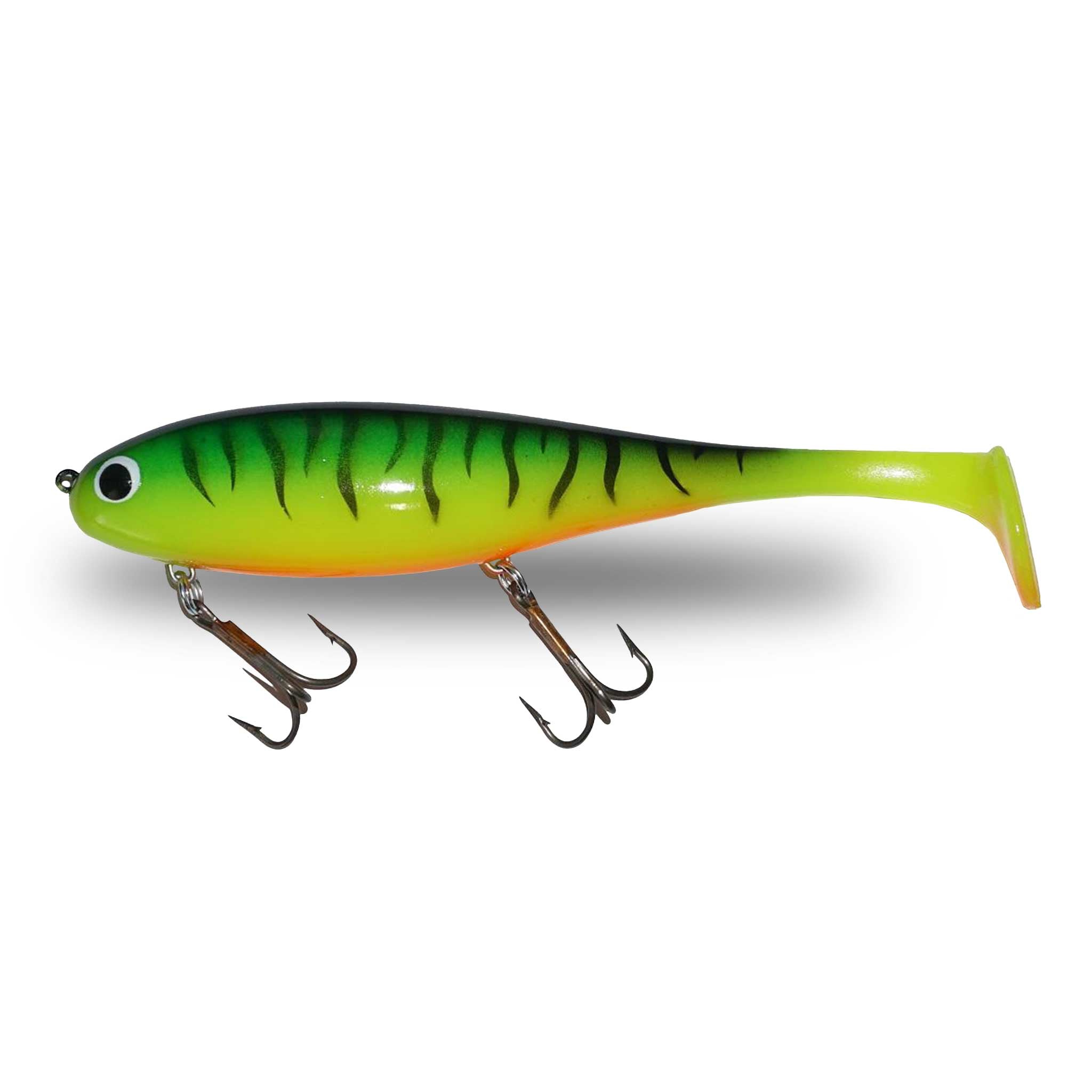View of Swimbaits Musky Innovations Magnum Swimmin' Dawg Fire Tiger available at EZOKO Fishing