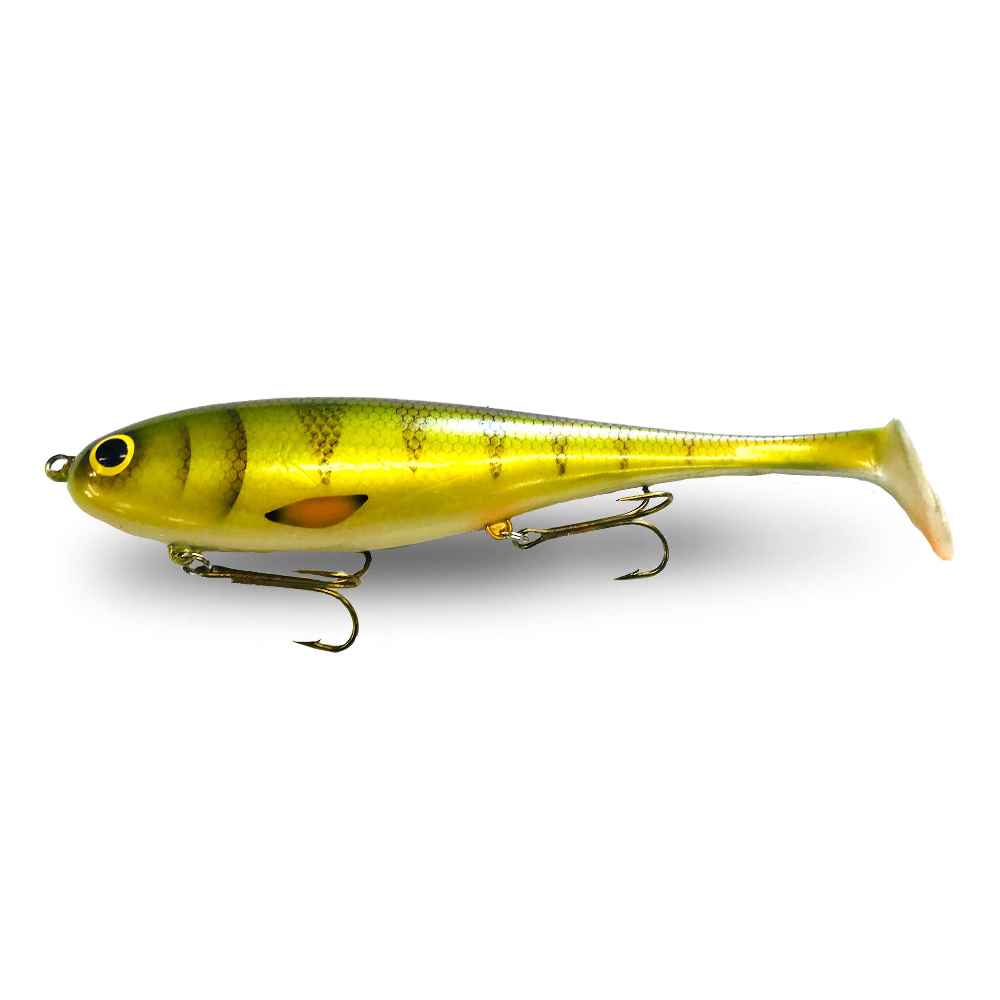 Musky Innovations Regular Shallow Swimmin' Dawg UV Natural Perch Swimbaits