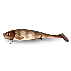View of Swimbaits Musky Innovations Regular Shallow Swimmin' Dawg White Sucker available at EZOKO Fishing