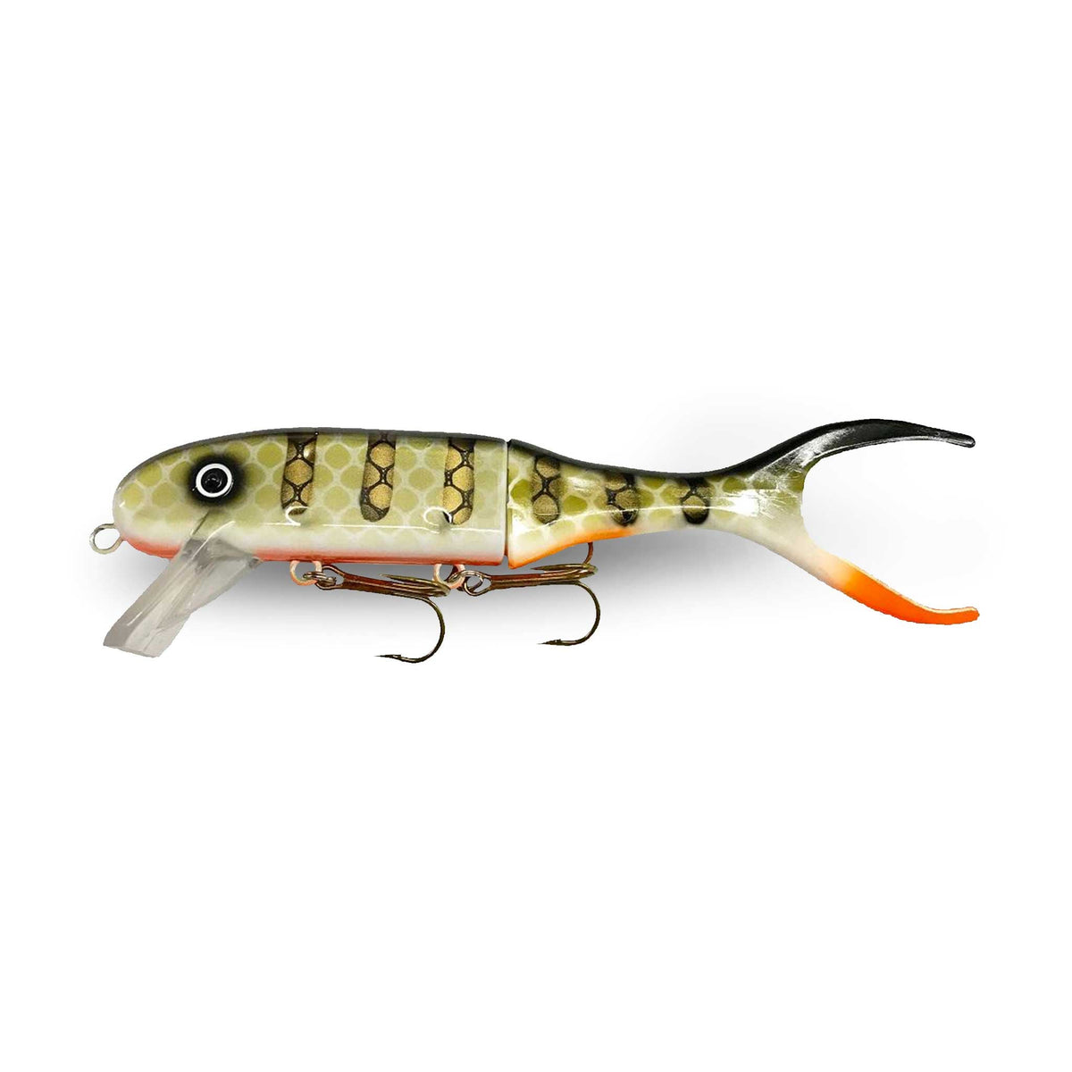 Generic 5 inch/ 12, 5cm 20g alive realistic fishing lure multi articulated  8-segement Pike Muskie Swimbait Crankbait hard fish bait with two Triple  hook @ Best Price Online