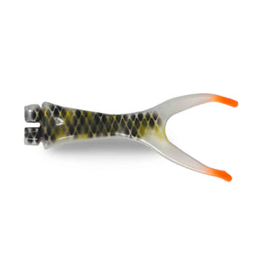 View of Replacement_Tails Musky Innovations Shallow Invader Replacement Tail Reflex Rotten Cucumber available at EZOKO Pike and Musky Shop