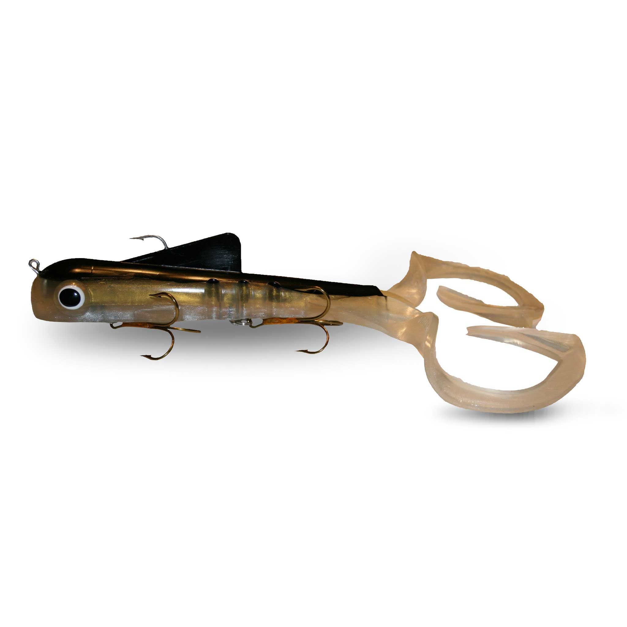 Musky Innovations Super Magnum Double Dawg AKA Double Dawg Pounder Natural Sucker Rubber