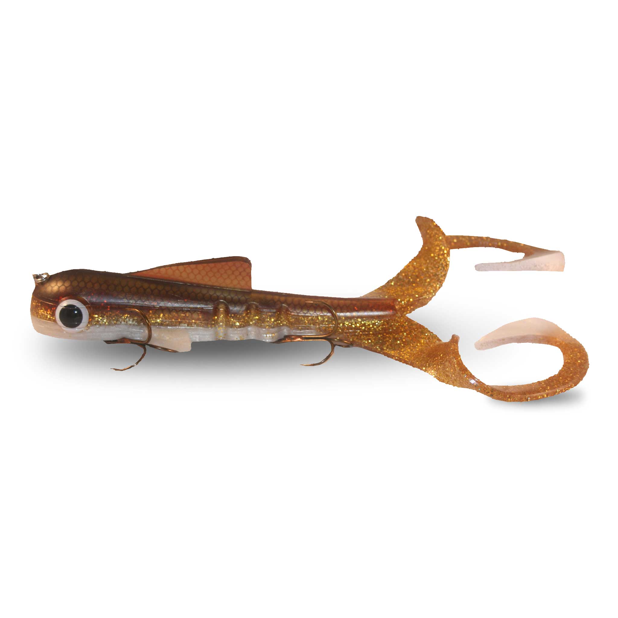 Musky Innovations Super Magnum Double Dawg AKA Double Dawg Pounder Walleye Rubber