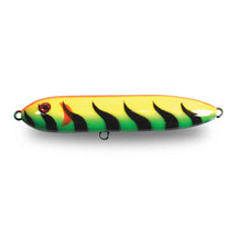 View of Topwater Musky Mania Doc Original Topwater Bait Fire Tiger available at EZOKO Fishing