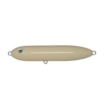 View of Topwater Musky Mania Li'l Doc Topwater Bait Bone available at EZOKO Pike and Musky Shop