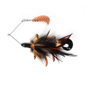 View of Musky Safari Serial Killer Spinnerbait Muskrat available at EZOKO Pike and Musky Shop