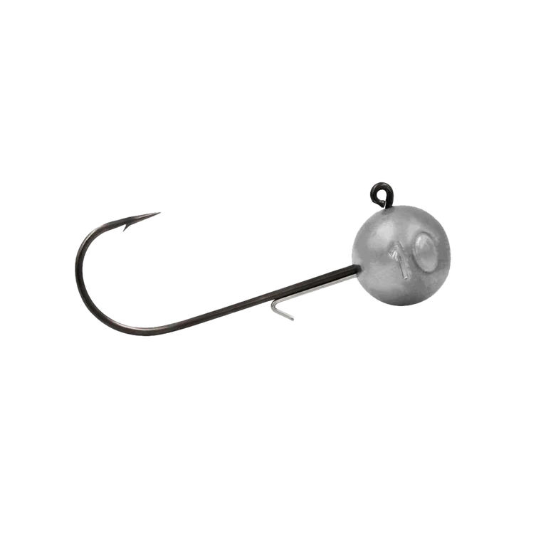 View of Hooks Mustad Ball Jig Head with Keeper Hook available at EZOKO Pike and Musky Shop